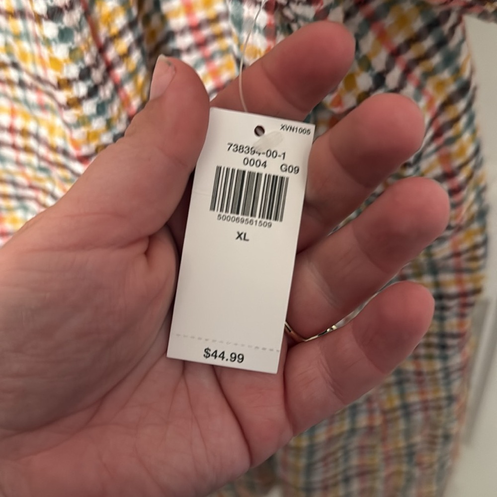 NWT XL Old Navy Colorful Checkered Dress - Picture 5 of 5